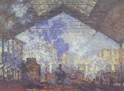 Claude Monet La Gare of St. Lazare Spain oil painting artist